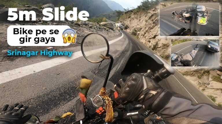 Bike Crashed at Srinagar Highway #Ladakh2021 Episode 4